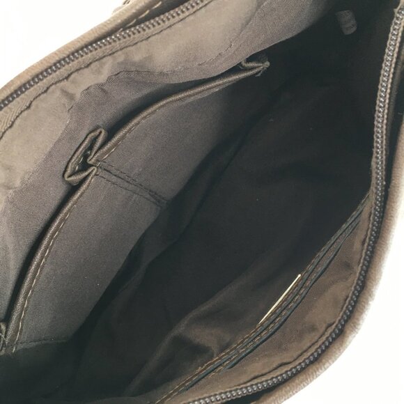 Rosseti Brown Bag with Braided Strap Buckle Accent Shoulder Bag - Picture 9 of 9